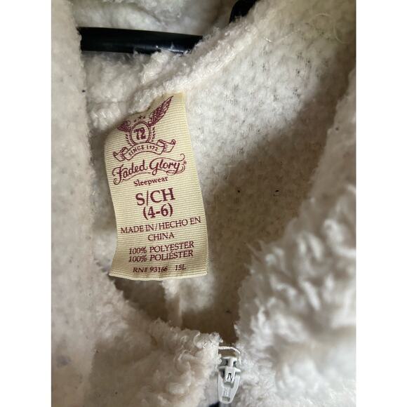 Faded Glory Womens Costume Size Small 4 6 Cream Black Panda Romper Sleeper - Picture 5 of 6